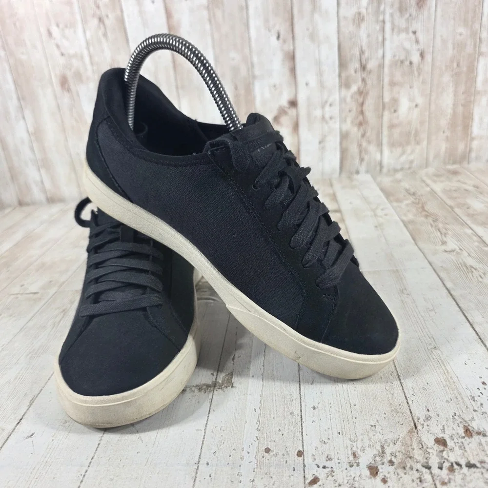 Kizik Madrid Eco Black‎ Canvas Hands Free Slip On Sneakers Womens 6.5 Mens 5